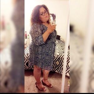 COPY - Plus Size navy blue dress